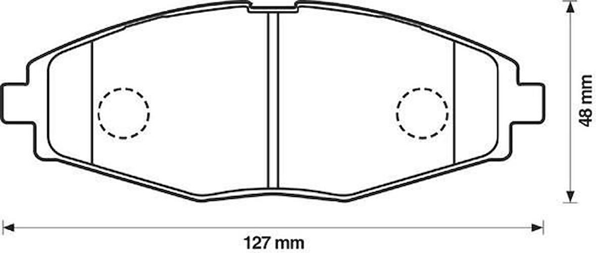 Chevrolet Spark Ön Fren Balata [Veka] (96446176)